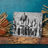 レッドクラウド率いるスー族長の代表団（1822年） フォトプラーク (側面)