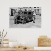 レッドクラウンガスステーション1940年代 ポスター (キッチン)