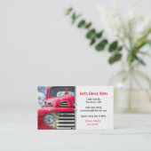 レッドクラシックオールドトラック 名刺 (スタンド正面)