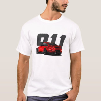 レッドクラシックレトロドイツスポーツカーシンガー911 Tシャツ