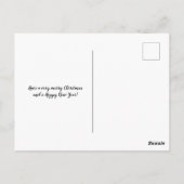 レッドクラフトフォトポストカードホリデーカード ポストカード (裏面)