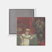 レッドクランパスガールダイニングルームスイッチ マグネット (正面/裏面)