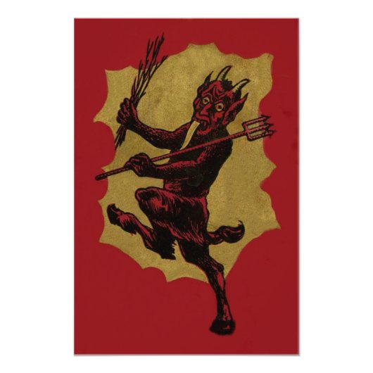 レッドクランパスピッチフォークスイッチの舌 フォトプリント            (正面)