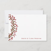 レッドクランベリーリースR.S.V.P. 出欠カード (裏面)