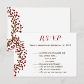 レッドクランベリーリースR.S.V.P. 出欠カード (正面/裏面)