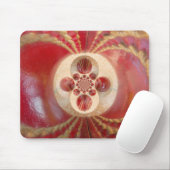 レッドクリケットボールデザイン マウスパッド (マウス)