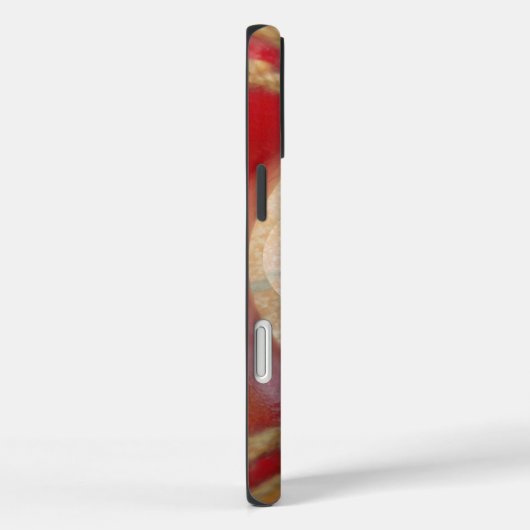 レッドクリケットボール抽象芸術アートプリントデザイン Case-Mate iPhoneケース (裏面 / 右)