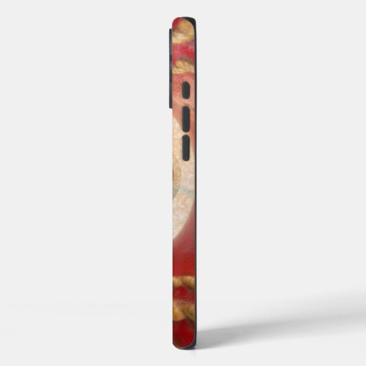 レッドクリケットボール抽象芸術アートプリントデザイン Case-Mate iPhoneケース (裏面 / 左)