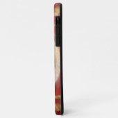 レッドクリケットボール抽象芸術アートプリントデザイン Case-Mate iPhoneケース (裏面/左)