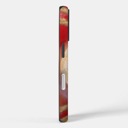 レッドクリケットボール抽象芸術アートプリントデザイン Case-Mate iPhoneケース (裏面 / 右)