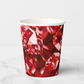 レッドクリスタルダイヤモンドハート 紙コップ (裏面)