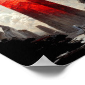 レッドクリスタルファンタジーSFアートポスター ポスター (角)