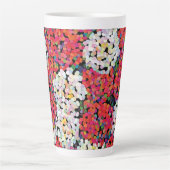 レッドクリスタルフローラ開花 カフェラテマグ (正面)