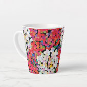 レッドクリスタルフローラ開花 カフェラテマグ (左アングル)