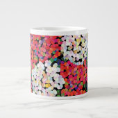 レッドクリスタルフローラ開花 ジャンボコーヒーマグカップ (正面)