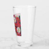 レッドクリスタルフローラ開花 タンブラーグラス (左)