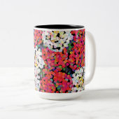 レッドクリスタルフローラ開花 ツートーンマグカップ (正面右)