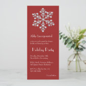 レッドクリスタル·スノーフレーク·ホリデーの招待 招待状 (スタンド正面)