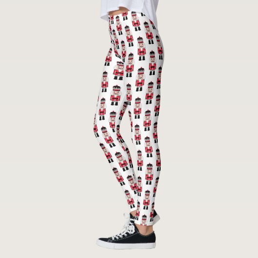 レッドクリスマスくるみ割りバレエレギンス レギンス (左)