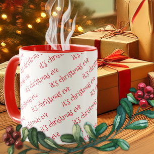 レッドクリスマスイブマグ マグカップ