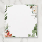 レッドクリスマスウィンタートラックありがとうラベル フェイバータグ (裏面)