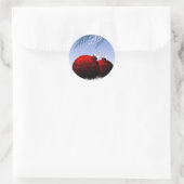 レッドクリスマスオーナメントホリデー封筒用シールクリスマス ラウンドシール (バッグ)