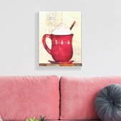 レッドクリスマスカップ キャンバスプリント (インサイチュ (リビング))