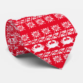 レッドクリスマスカニ ネクタイ (ロール)