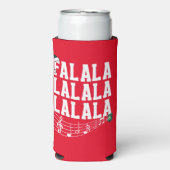 レッドクリスマスカロルをテーマにしたクーラーボックス スリム缶クーラー (Seltzer正面)