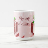 レッドクリスマスギフトコーヒーマグ コーヒーマグカップ (中央)