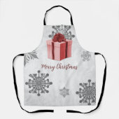 レッドクリスマスギフトホリデーエプロン エプロン (正面)