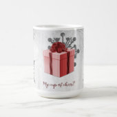 レッドクリスマスギフトホリデーマグ コーヒーマグカップ (中央)