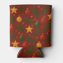 レッドクリスマスクーラーボックス-クラシックホリデードリンク 缶クーラー