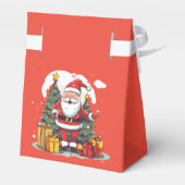 レッドクリスマスゲーム秘密サンタギフト交換 フェイバーボックス (裏面サイド)