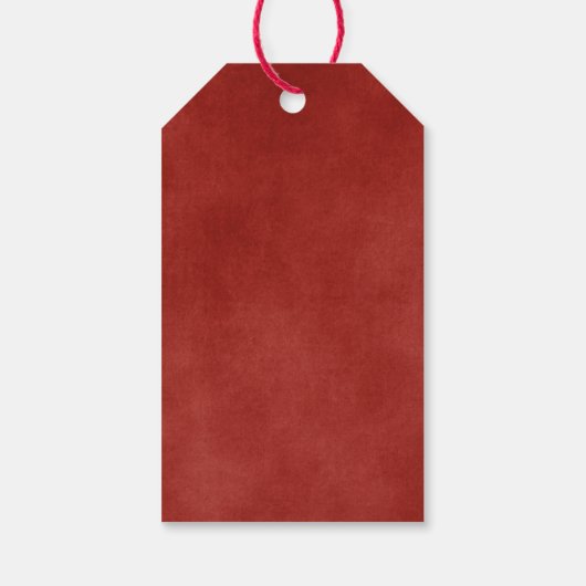 レッドクリスマスサンキューギフトラベル ギフトタグ (裏面)