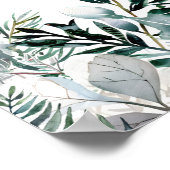 レッドクリスマスサンタベビーベビーシャワーウェルカムサイン ポスター (角)