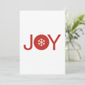 レッドクリスマスジョイクリスマスカード シーズンカード (スタンド正面)