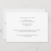 レッドクリスマスジンジャーブレッドホリデーパーティー招待状 招待状 (裏面)