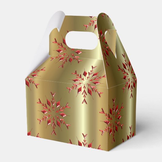 レッドクリスマススターズ金ゴールド フェイバーボックス (裏面サイド)