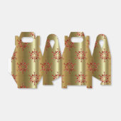 レッドクリスマススターズ金ゴールド フェイバーボックス (折り畳みなし)