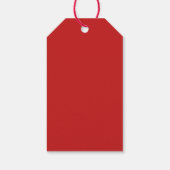 レッドクリスマスストッキングギフトラベル ギフトタグ (裏面)