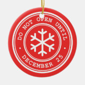 レッドクリスマスセラミックオーナメント セラミックオーナメント (正面)