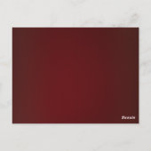 レッドクリスマスツリーのボール紙吹雪 ポストカード (裏面)