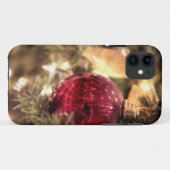 レッドクリスマスツリーオーナメントフェスティバル Case-Mate iPhoneケース (裏面(横))