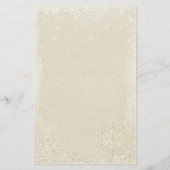 レッドクリスマスツリースターズスノーフレークガーランド 便箋 (裏面)