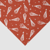 レッドクリスマスツリーパターンホリデー 薄葉紙 (詳細)