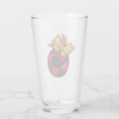 レッドクリスマスツリーボーブルクリスマス タンブラーグラス (裏面)