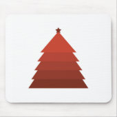 レッドクリスマスツリーマウスパッド マウスパッド (正面)