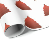 レッドクリスマスツリーラッピング紙 ラッピングペーパー (ロールコーナー)