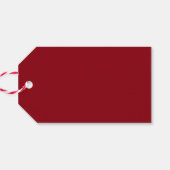 レッドクリスマスツリー冬の結婚式メッセージカード ギフトタグ (裏面横)